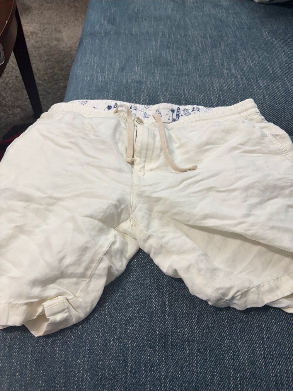 Tommy Bahama White Drawstring Hybrid Shorts